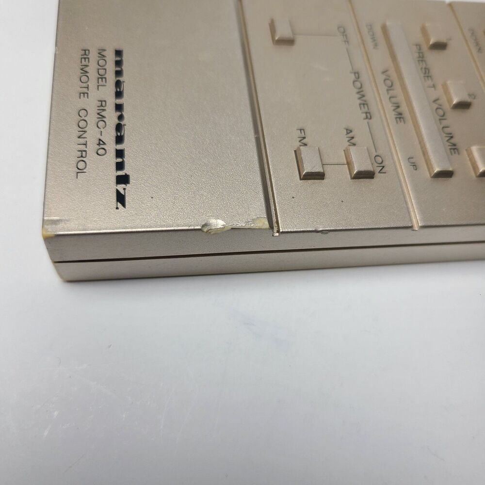 Genuine Marantz RMC-40 Remote Control Unit Clean Battery Terminal Tested Vntage - Picture 9 of 9